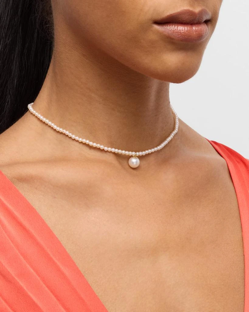 POPPY FINCH 14k Gold Pearl Choker Necklace 2