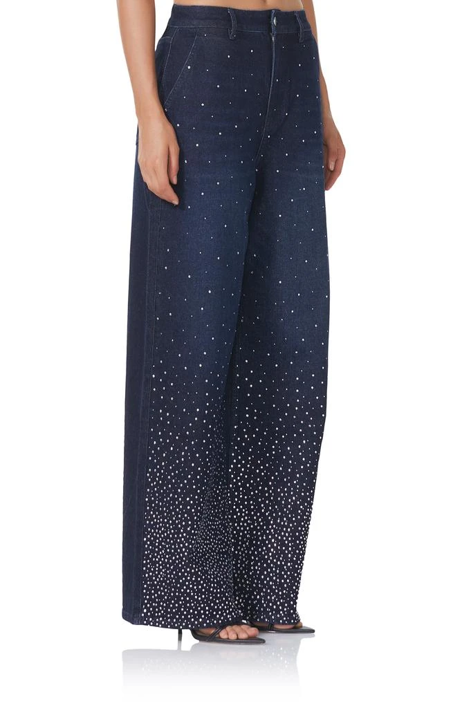 AFRM Ronny Rhinestone Wide Leg Jeans 5
