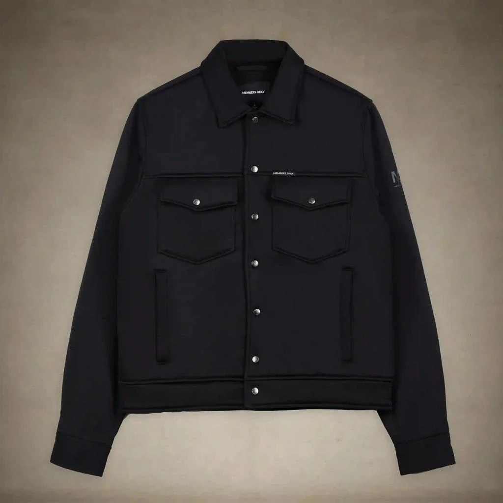 Members Only Men's Soft Shell Shirt Jacket 6