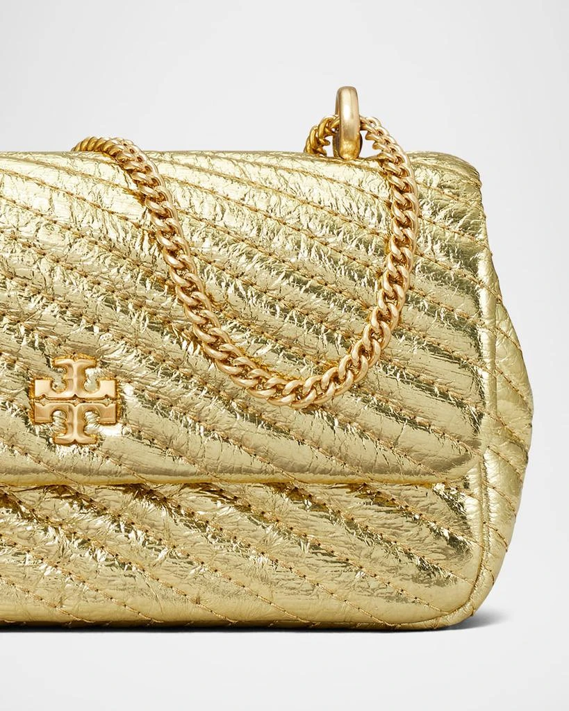 Tory Burch Kira Mini Metallic Moto Quilted Crossbody Bag 4