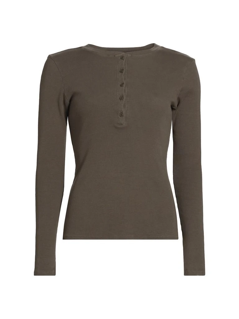 Nili Lotan Jordan Henley Long-Sleeve T-Shirt 1