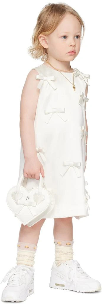 Ashley Williams SSENSE Exclusive Kids Off-White Bow Dress 4