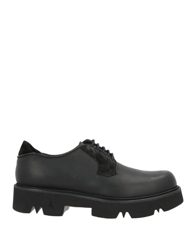 Shop Arca Calf Leather Derby Shoe with Red Piping, Black on  display picture 1