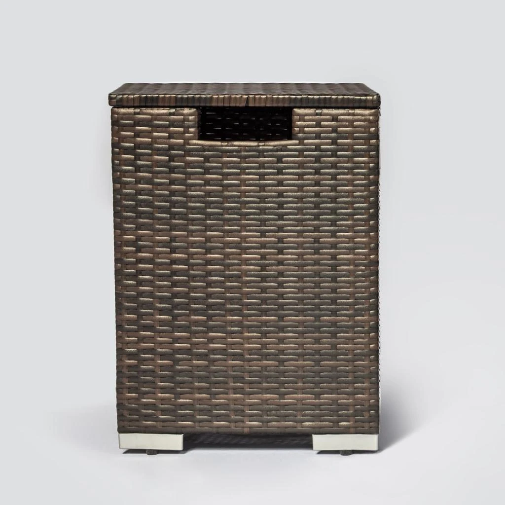 Streamdale Furniture Streamdale Rattan Propane Tank Cover Gas Bottle Cover Outdoor Wicker Gas 2