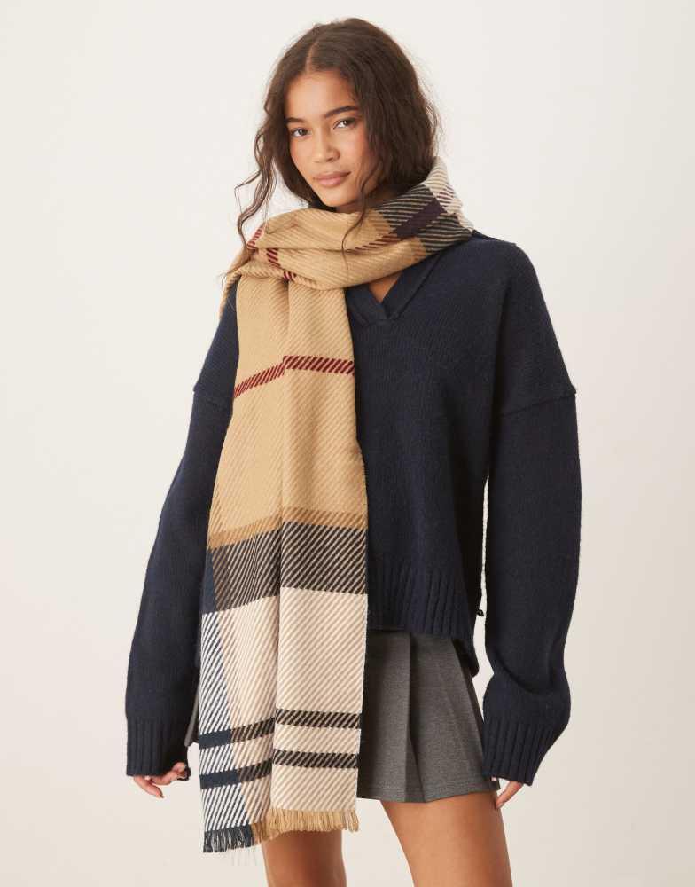 Barbour Barbour Blair tartan scarf in hessian tartan