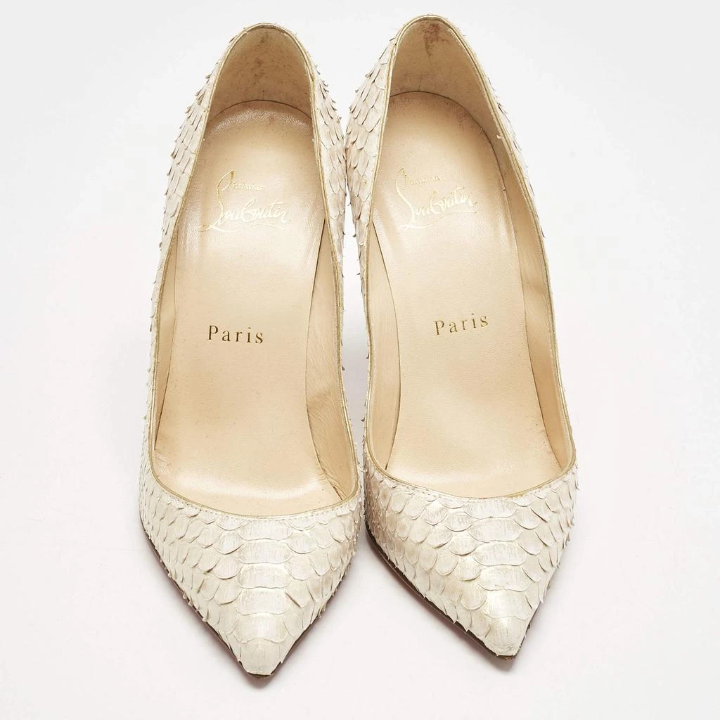Christian Louboutin Christian Louboutin Cream Python Leather Pigalle Follies Pumps Size 36 3