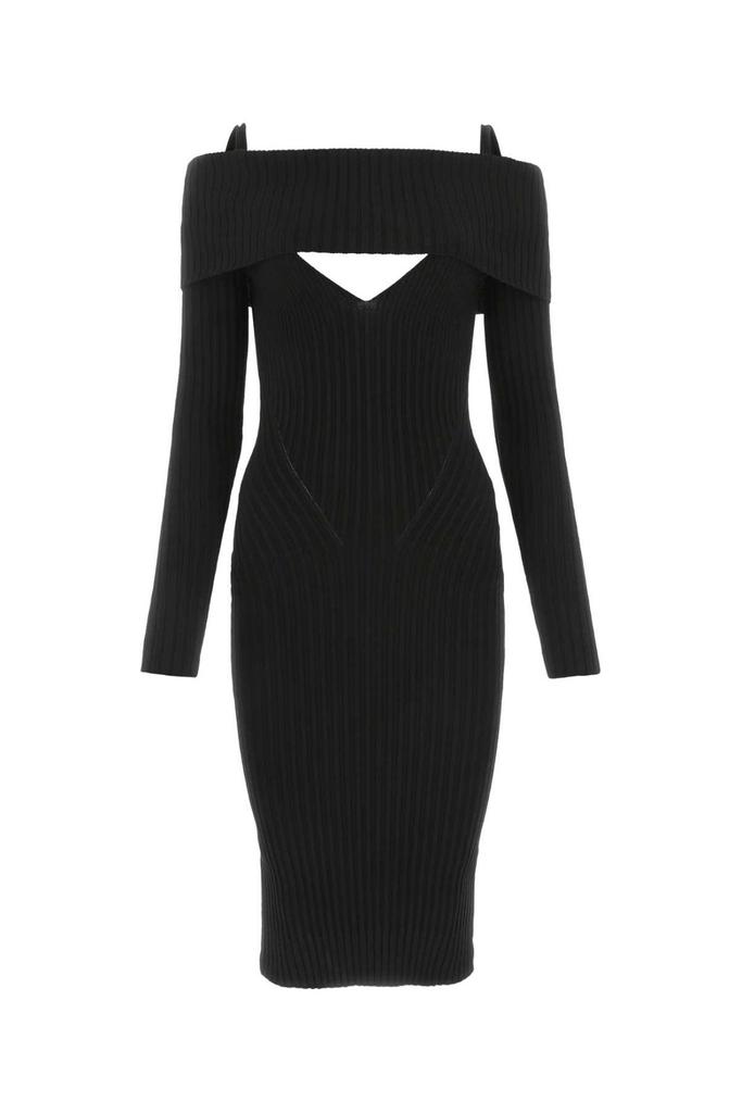 Andrea Adamo Andrea Adamo Cut-Out Knitted Midi Dress