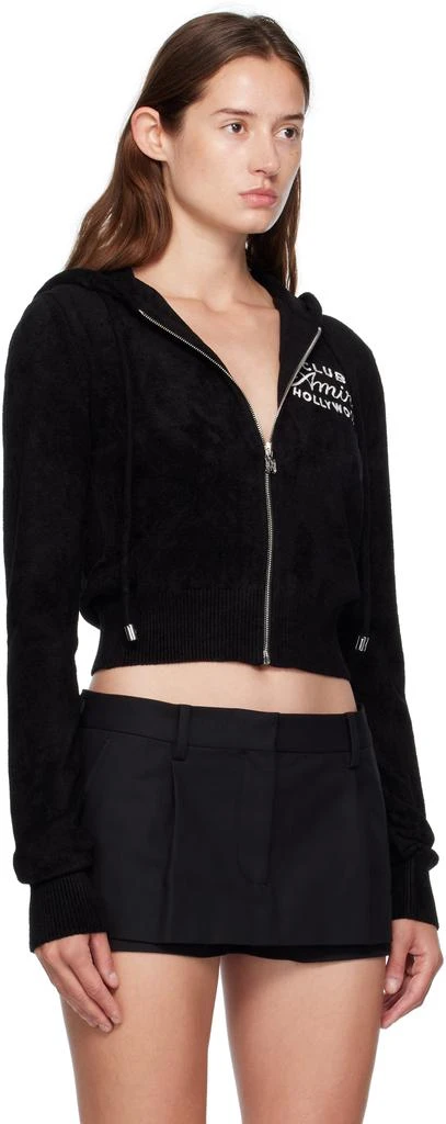 AMIRI Black 
Club AMIRI
 Cropped Hoodie 2