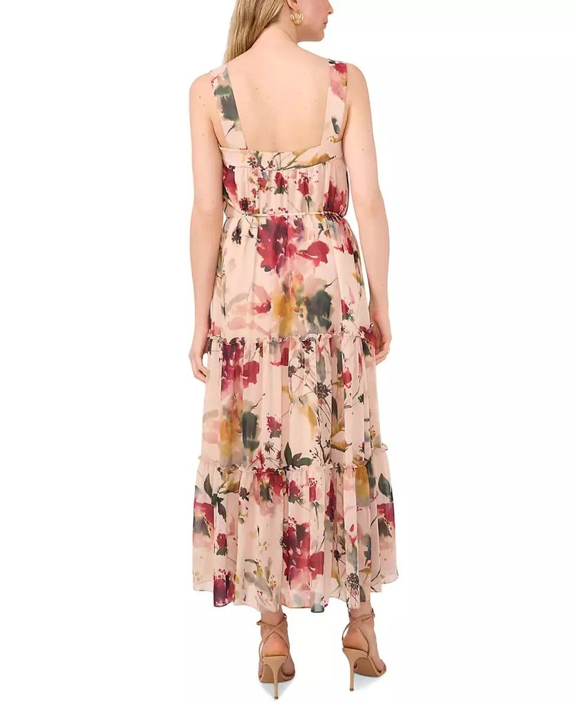 CeCe Woman's Floral-Print Tiered Maxi Dress 2