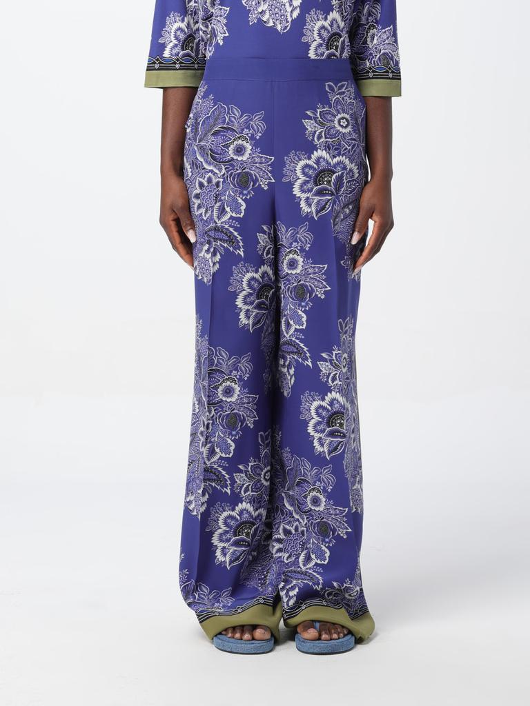 パンツ Etro Multicolored Jacquard Cotton Flare Trousers ETRO Multicolored Jacquard Cotton Flare Trousers - Leggings