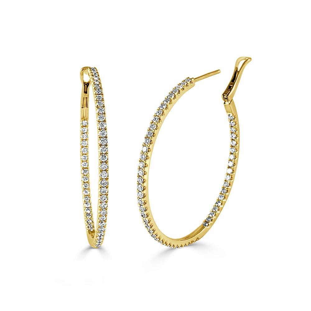 Sabrina Designs 14k Gold & Diamond Hoop Earrings