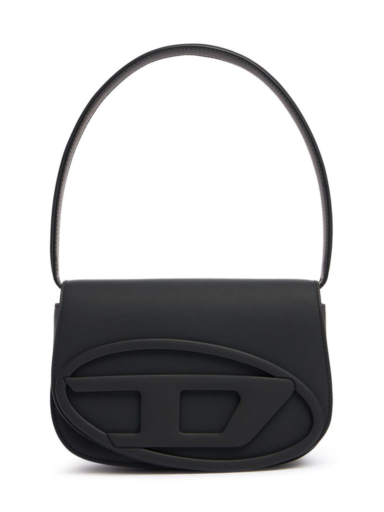 Diesel 1dr Rubberized Leather Shoulder Bag