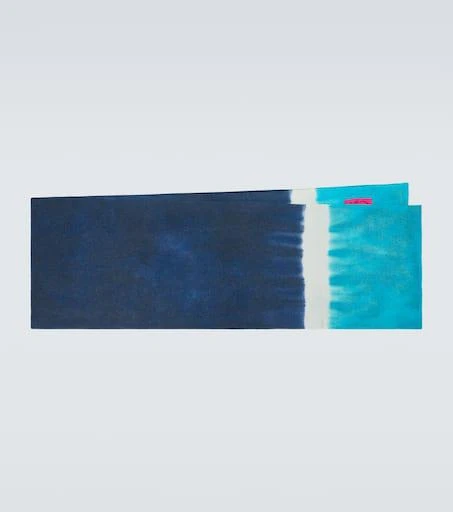 The Elder Statesman Tie-dye cashmere scarf 1