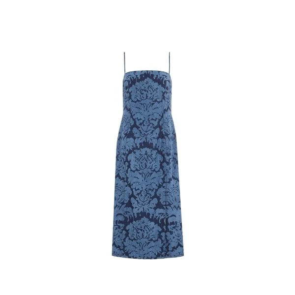 Alexander McQueen Denim midi pencil dress 1