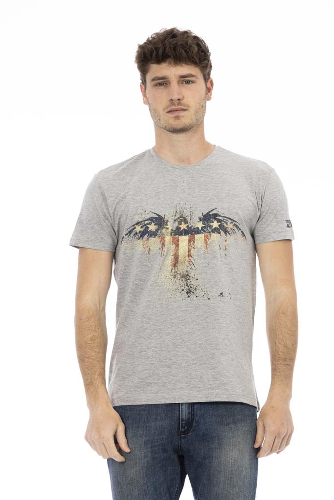 Trussardi Action Trussardi Action Gray Cotton T-Shirt