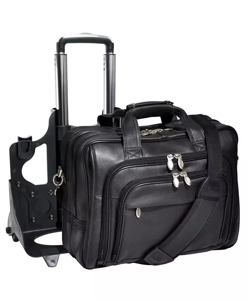 McKlein Gold Coast, 17" Patented Detachable -Wheeled Laptop Briefcase 7