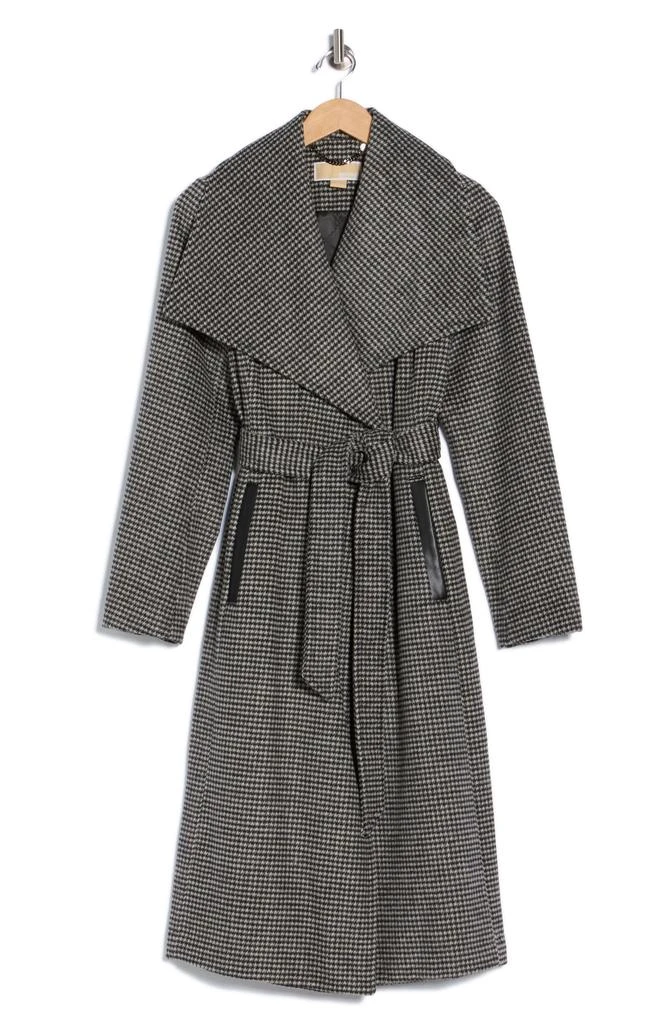 Michael Kors Wool Blend Longline Wrap Coat 4