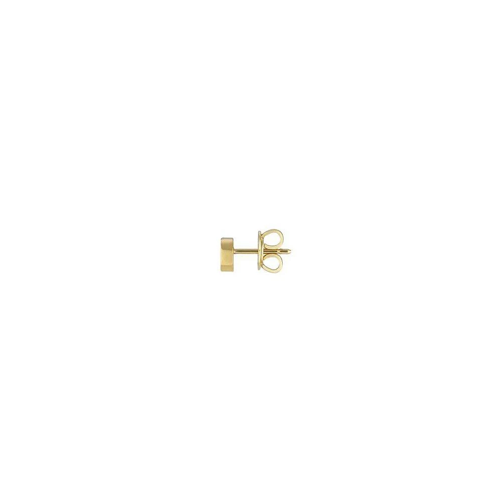 Gucci 18K Yellow Gold Interlocking G Stud Earrings 2