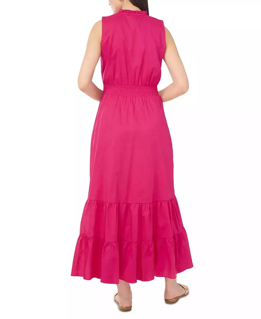 Vince Camuto Women's Cotton Tiered Maxi Dress - Bright Ros - M
