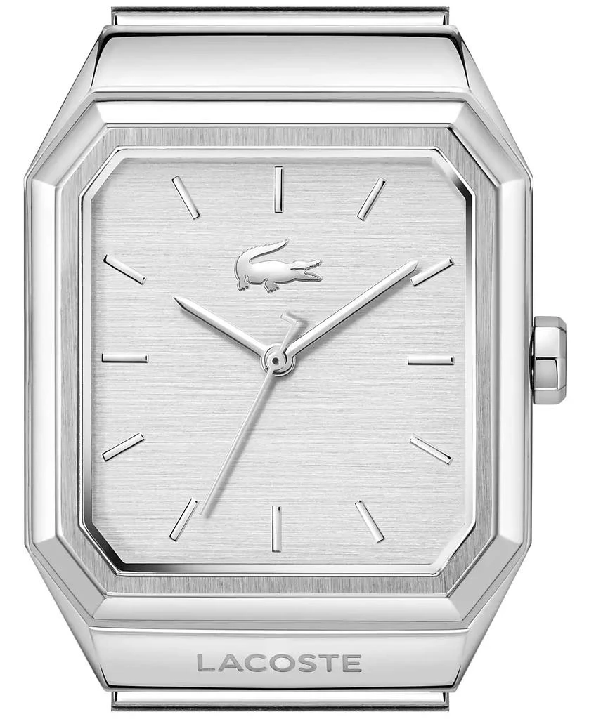 Gene Rene Watch Lacoste Men's Rene Silver Tone Stainless Steel Mesh Bracelet Watch ...