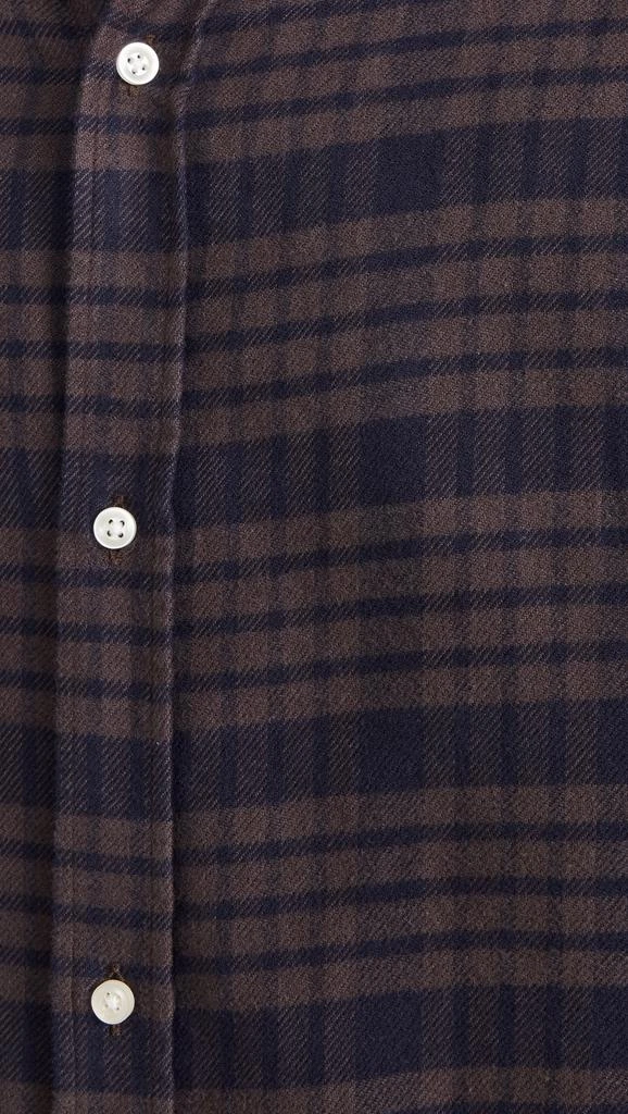 Officine Generale Alex Cotton Twill Check Shirt 5