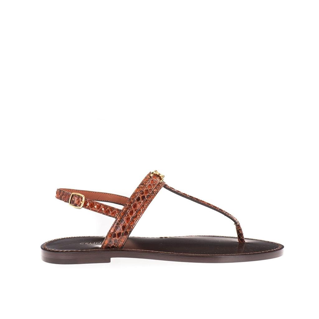 CÉLINE Celine leather flip flop sandals