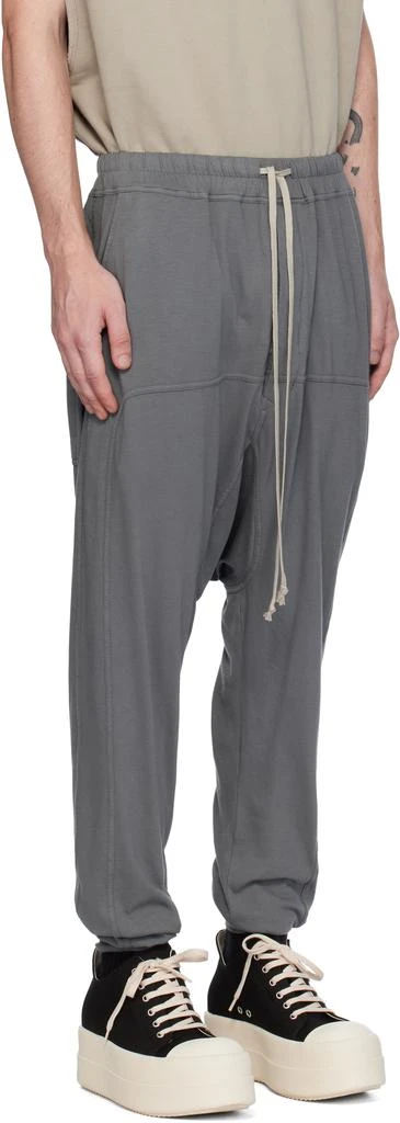 Rick Owens Gray Porterville Prisoner Drawstring Sweatpants 2