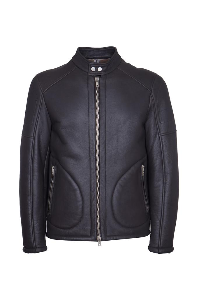 D-FOUR Buttoned Neck Zip Jacket