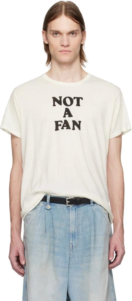 R13 Off-White 'Not A Fan' Boy T-shirt 1