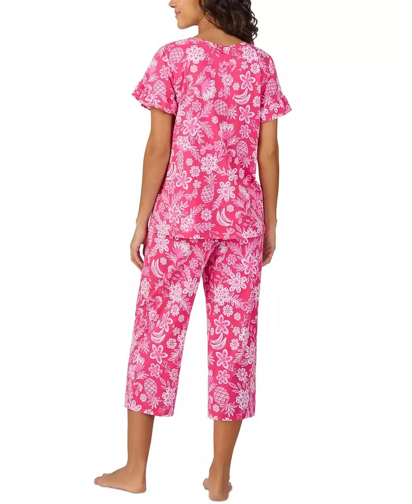 Cuddl Duds Women
s Short-Sleeve Cropped Pajama Set 5