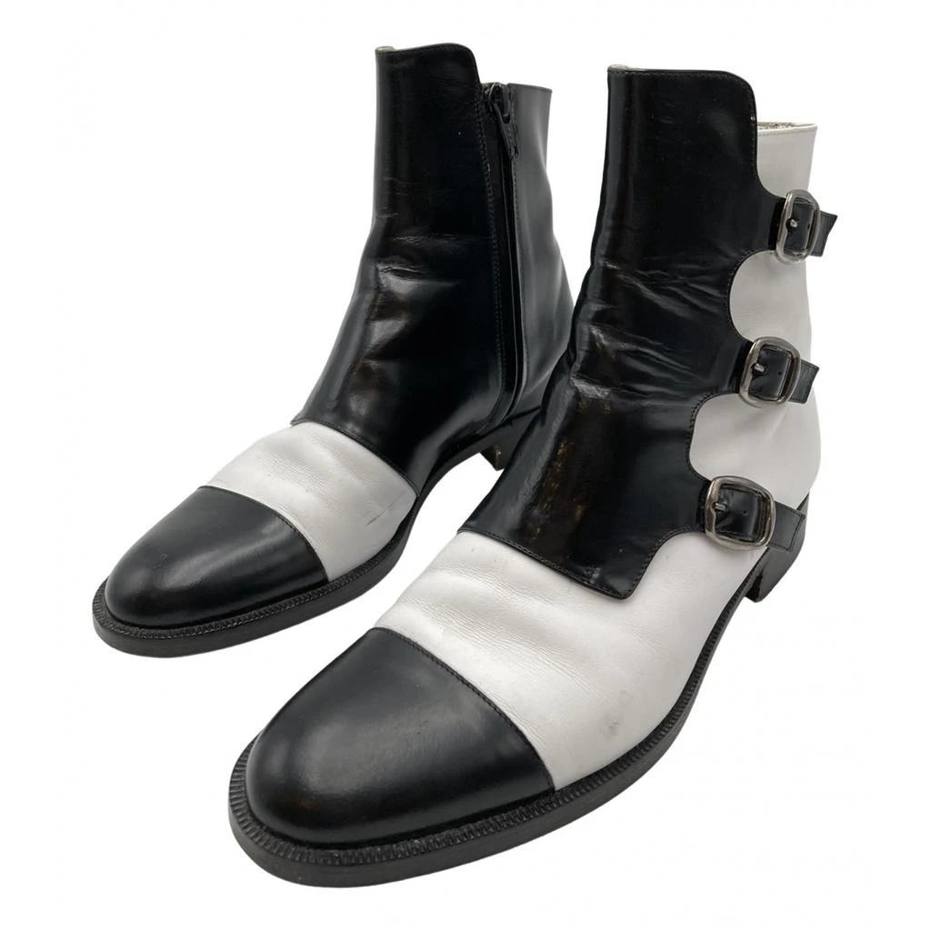 Carel Carel Leather buckled boots 1
