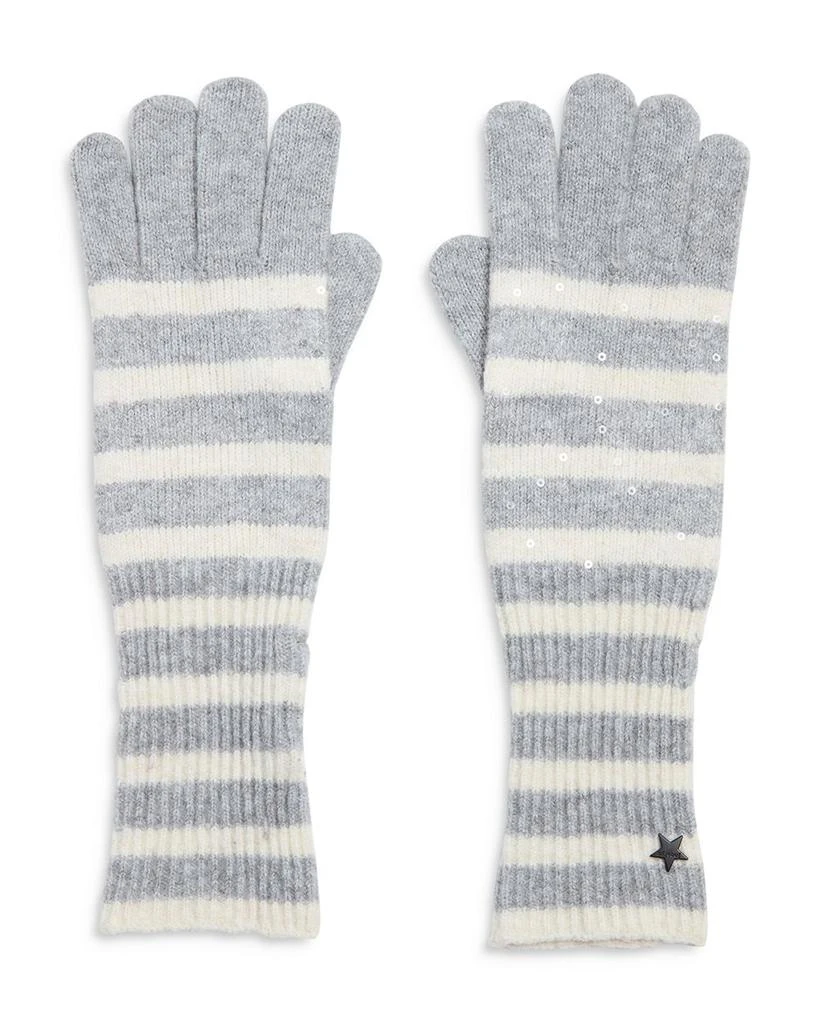 Jocelyn Sequin Striped Gloves 1