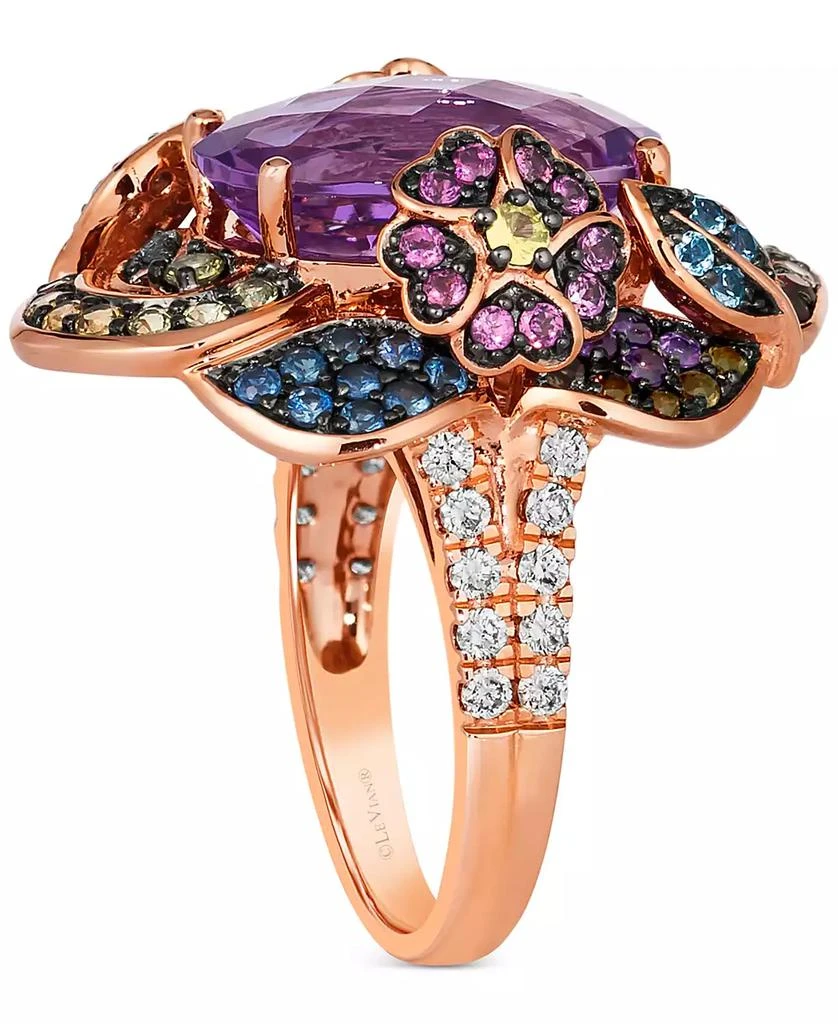 Le Vian Crazy Collection® Multi-Gemstone (7-7/8 ct. t.w.) & Nude Diamond (3/8 ct. t.w.) Statement Ring in 14k Rose Gold 4