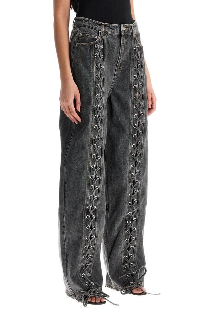 ROTATE Birger Christensen Denim Laced Leg Pant 2