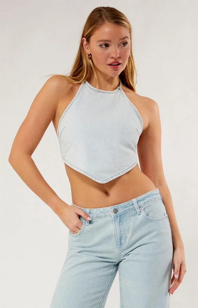 PacSun Adelle Denim Bandana Top 1