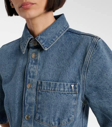 AMI Ami De Cœur denim shirt dress 4