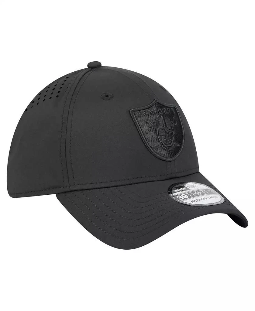 New Era Men's Black Las Vegas Raiders Hydro 39THIRTY Flex Hat 3
