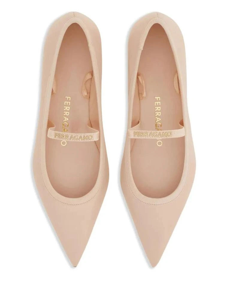 Salvatore Ferragamo Salvatore Ferragamo Carice Ballet Flat With Ankle Ribbon Shoes 2