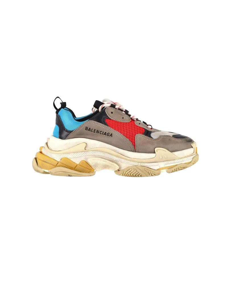 Balenciaga Triple S Sneakers in Taupe Multicolor Polyester 1