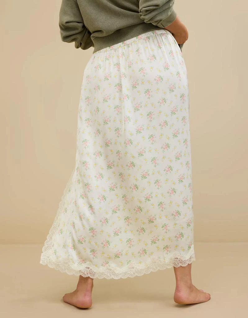 Aerie Aerie Satin Midi Skirt 3