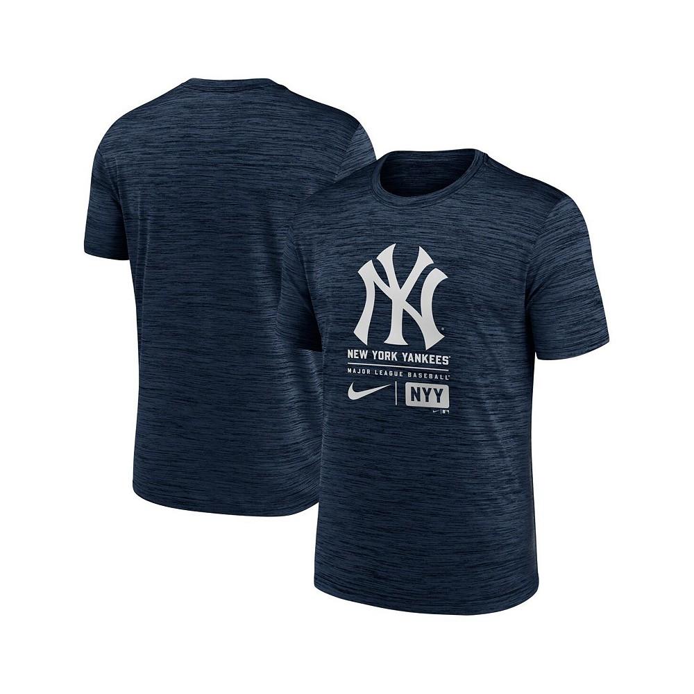 Nike Men's Navy New York Yankees Large Logo Velocity T-Shirt