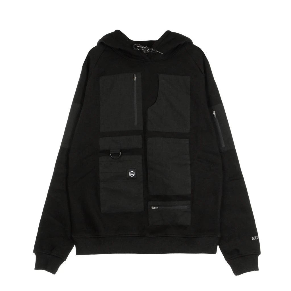 DOLLY NOIRE Men's Special Pocket Hoodie Black 1