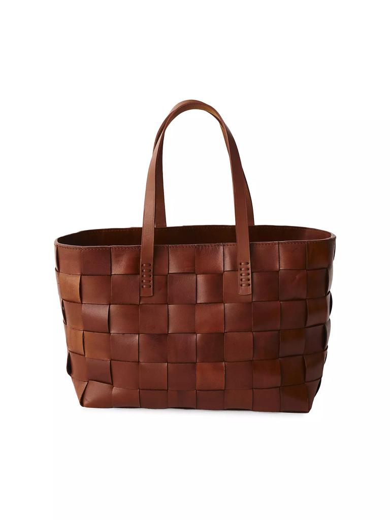 Dragon Diffusion Woven Leather Tote Bag