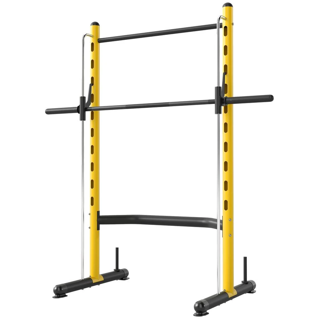 Hivvago Squat Rack with Pull Up Bar and Adjustable Bench