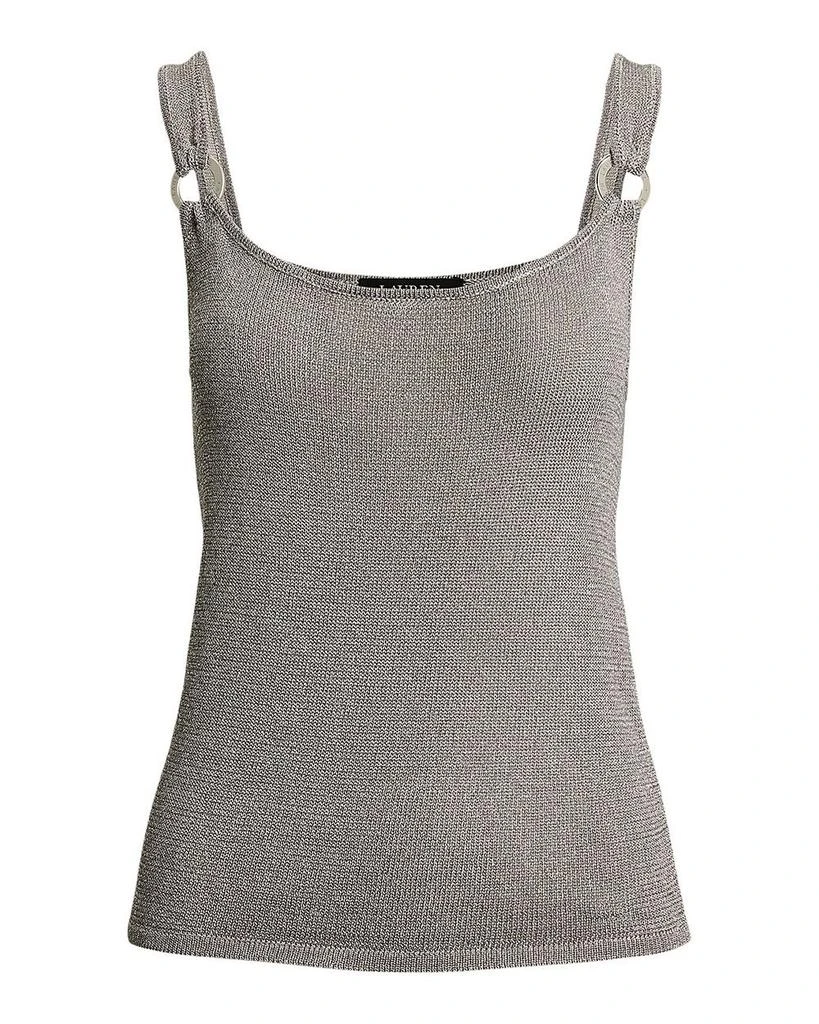 Ralph Lauren Ring Trim Metallic Sweater Tank Top 5