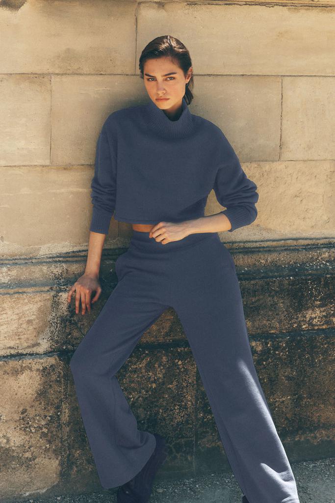 Alo Serenity Wide Leg Sweatpant - Ivory