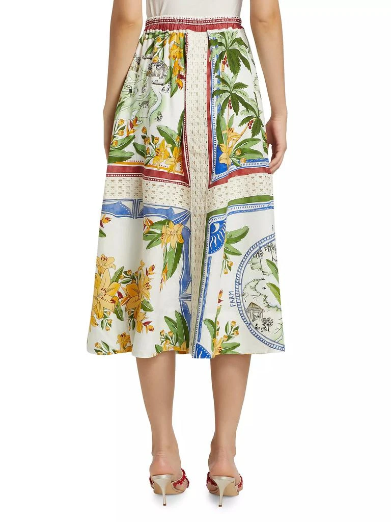 Farm Rio Tropical Destination Crochet Midi-Skirt 5