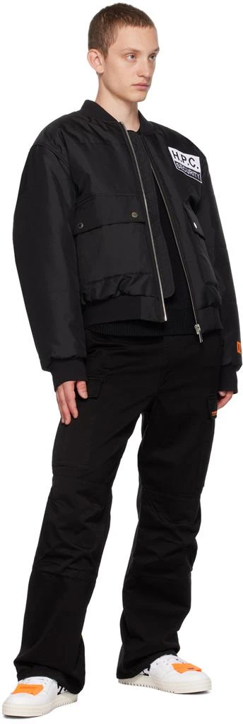 Heron Preston Black HPC Bomber Jacket 4