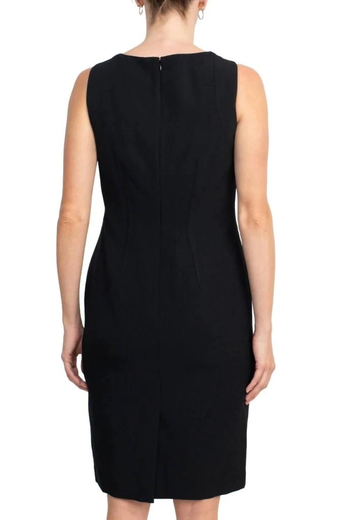 Le Suit Le Suit - Boat Neck Sleeveless Crepe Dress With Windowpane Jacket Set 6