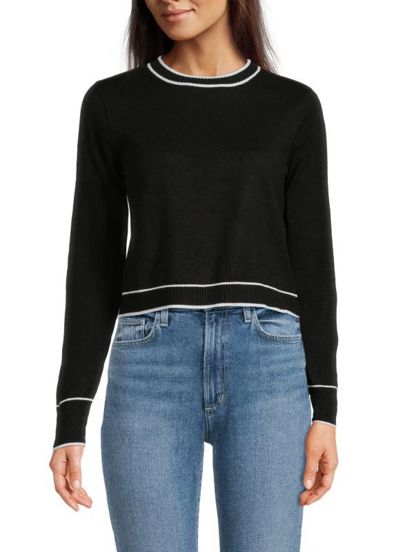 Theo & Spence Contrast Stripe Long Sleeve Top 1